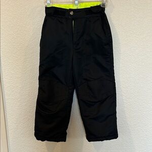 Black Snow Pants with Neon Accents